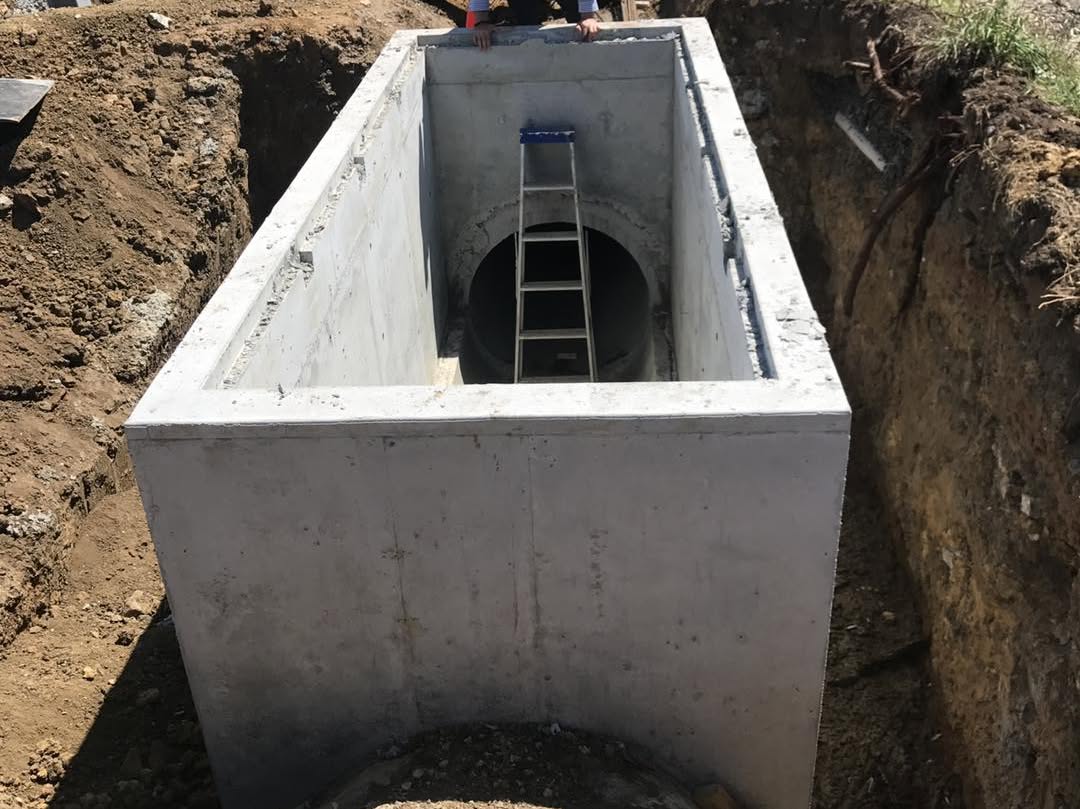 Concrete bench drop construction by Select Civil Group in Geelong