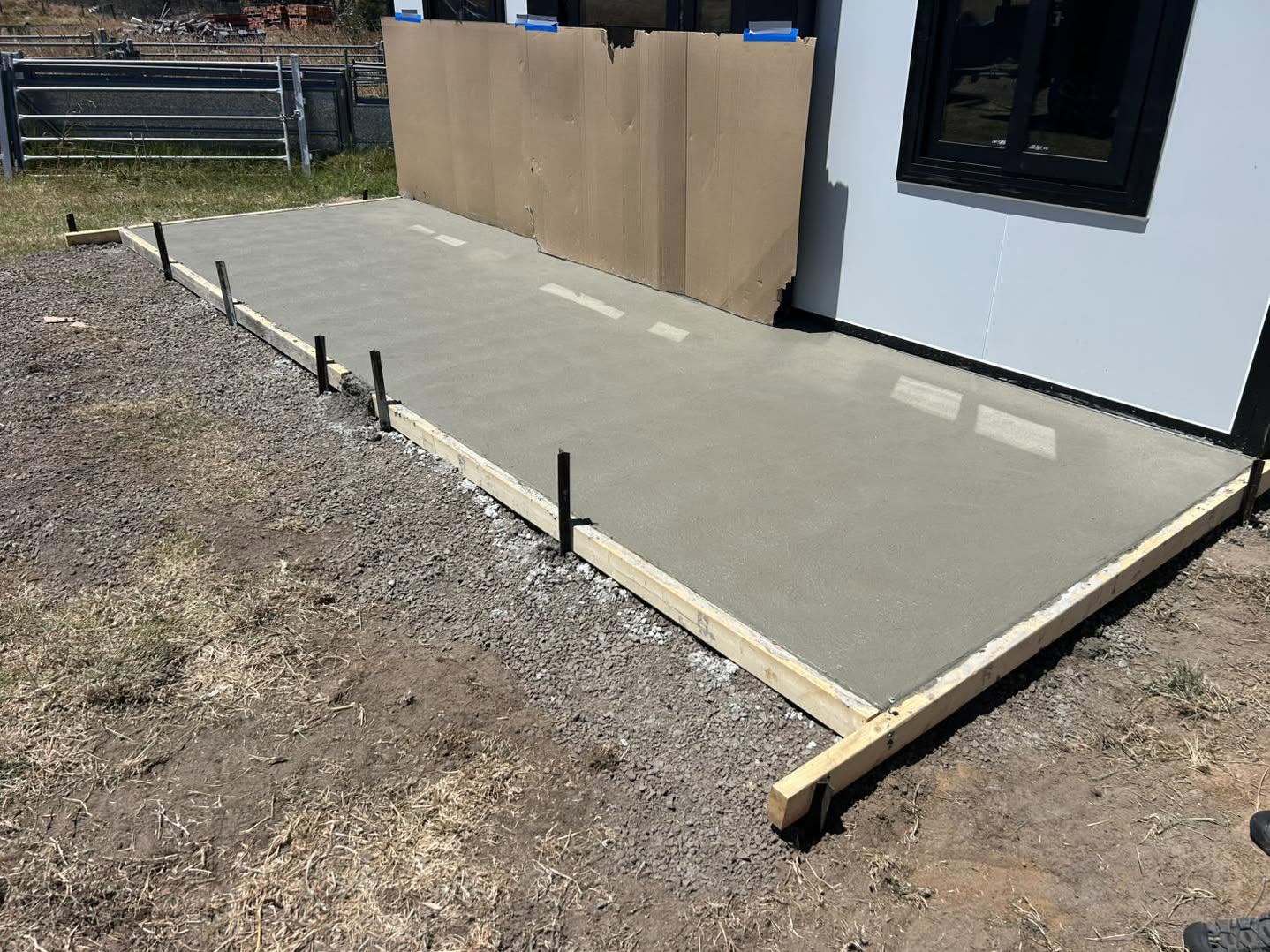 Concrete finishing work by Select Civil Group in the Geelong region