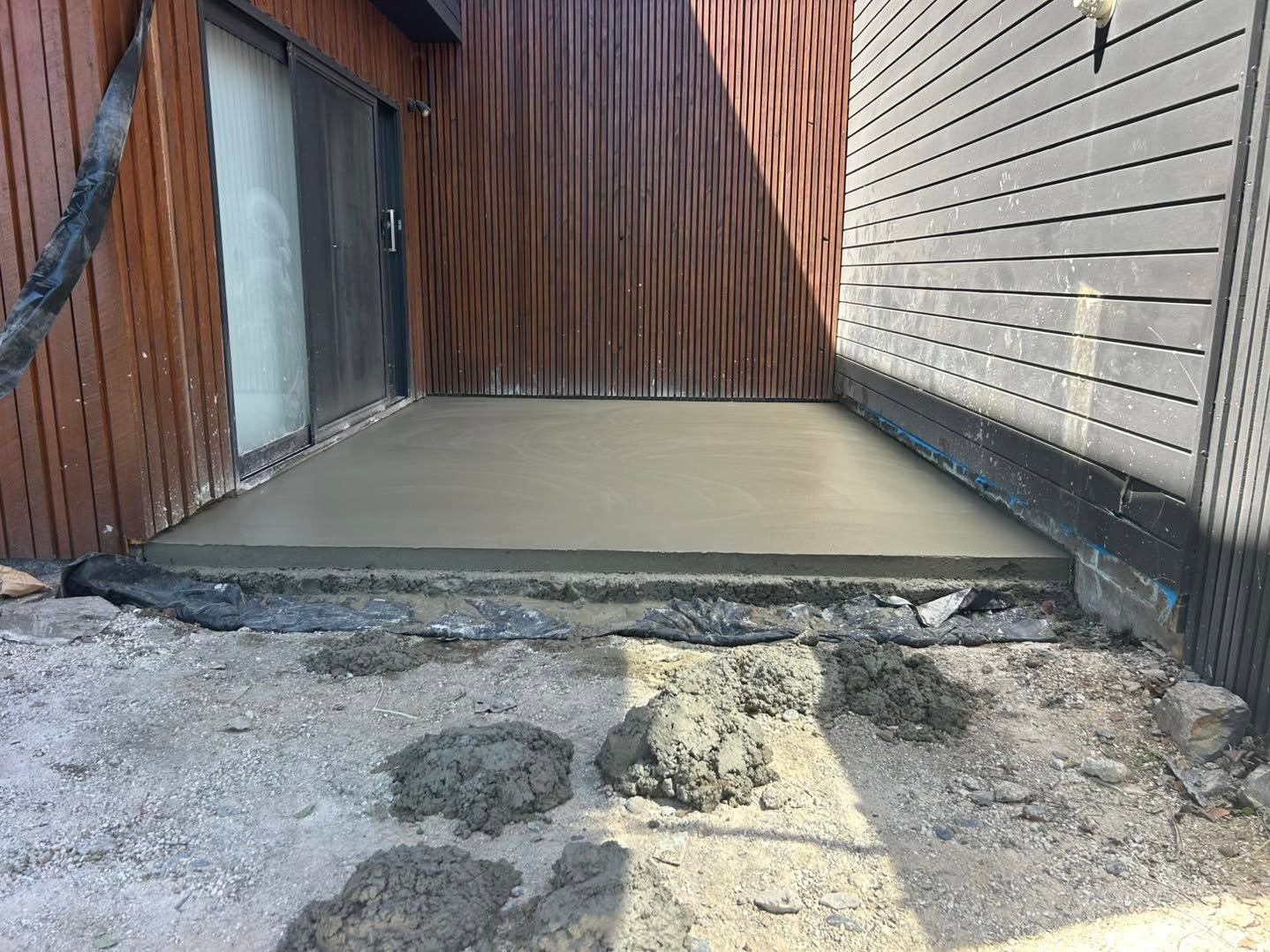 Concrete paving by Select Civil Group for a patio area in Geelong