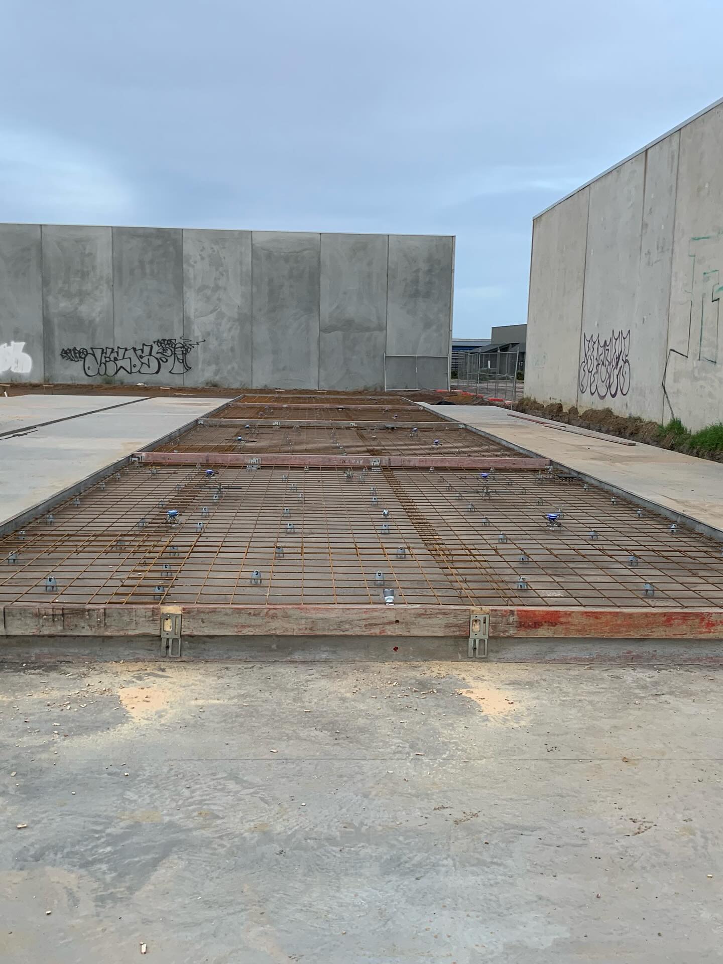Concrete pouring and placement work by Select Civil Group in the Geelong region