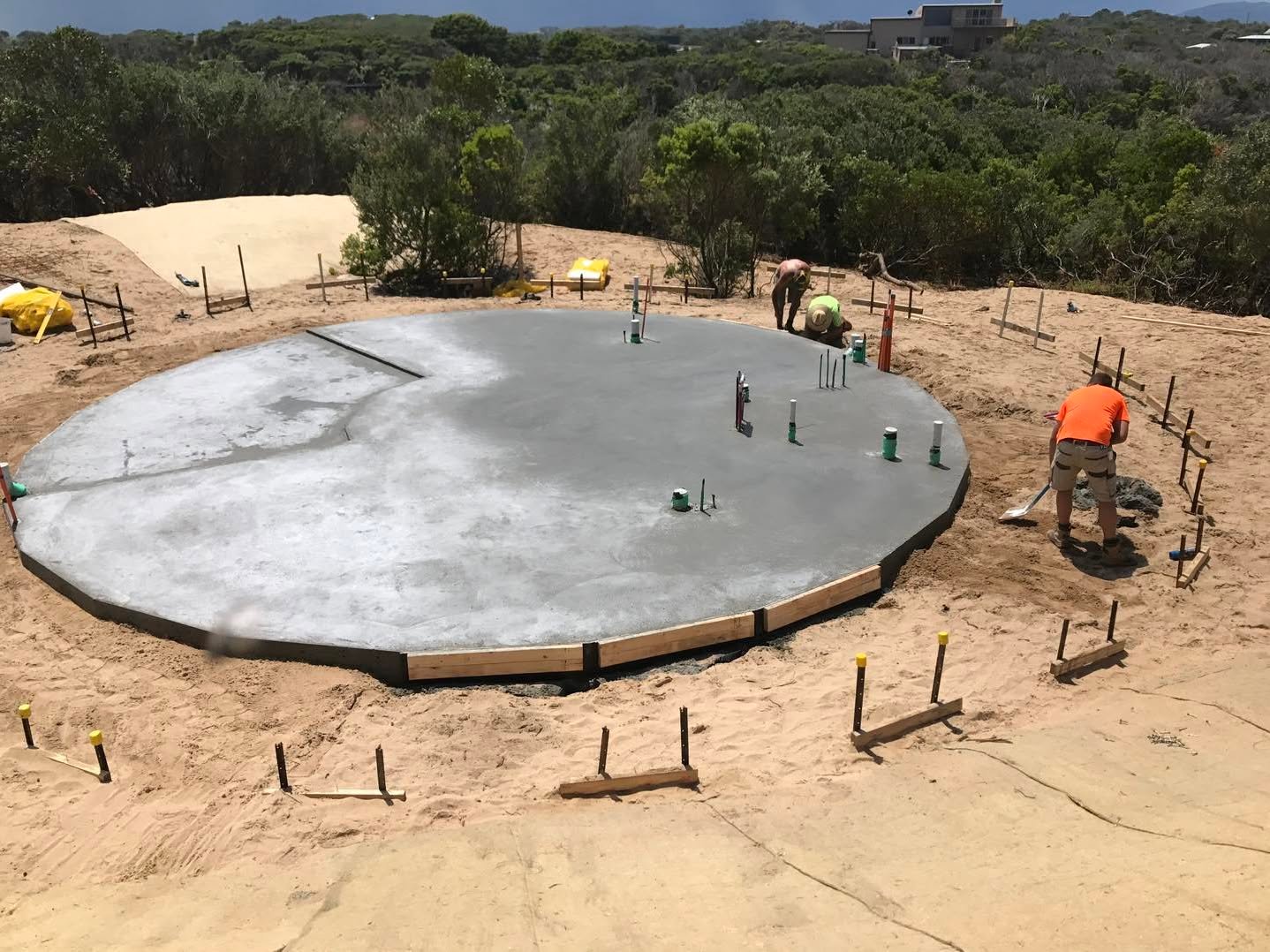 Select Civil Group concrete slab pour on Bellarine Peninsula