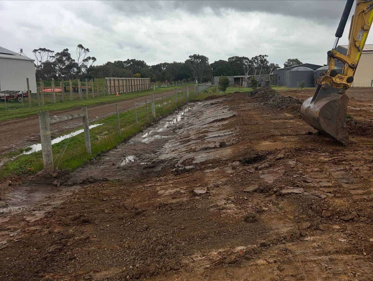 Bulk earthworks on a Surf Coast development site
